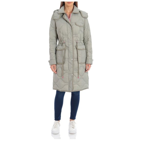 Avec Les Filles Jackets & Blazers - Avec Les Filles Hooded Quilted Parka Jacket